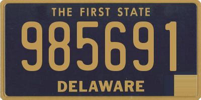 DE license plate 985691