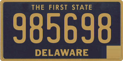 DE license plate 985698