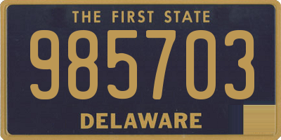 DE license plate 985703