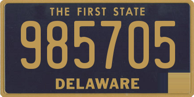 DE license plate 985705