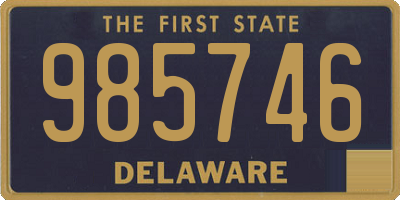 DE license plate 985746