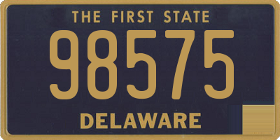 DE license plate 98575