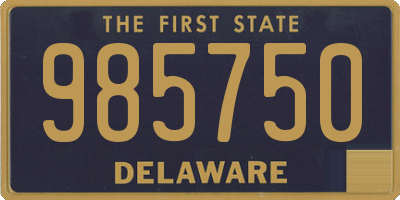 DE license plate 985750