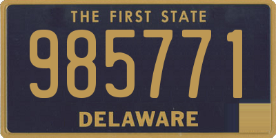 DE license plate 985771