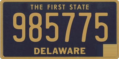 DE license plate 985775