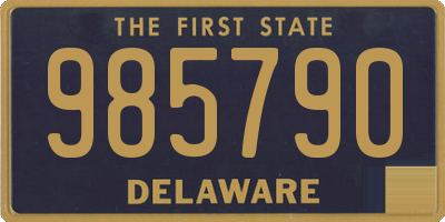 DE license plate 985790