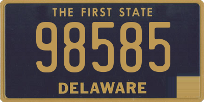 DE license plate 98585