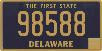 DE license plate 98588