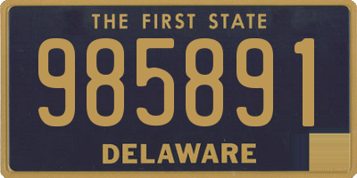 DE license plate 985891