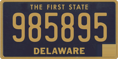 DE license plate 985895