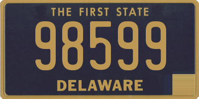 DE license plate 98599
