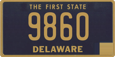 DE license plate 9860