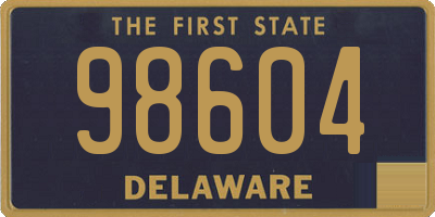 DE license plate 98604