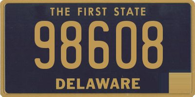 DE license plate 98608