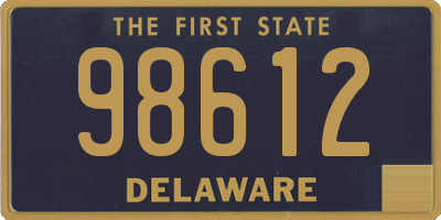 DE license plate 98612