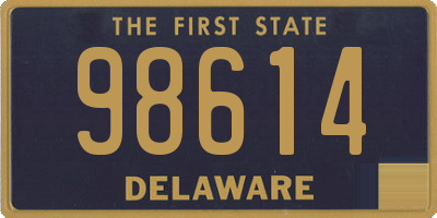 DE license plate 98614