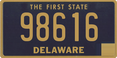 DE license plate 98616