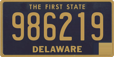 DE license plate 986219