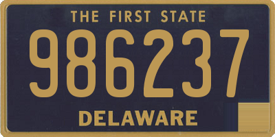 DE license plate 986237