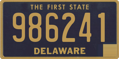 DE license plate 986241