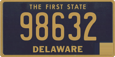 DE license plate 98632