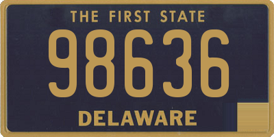 DE license plate 98636