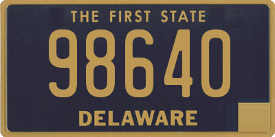 DE license plate 98640
