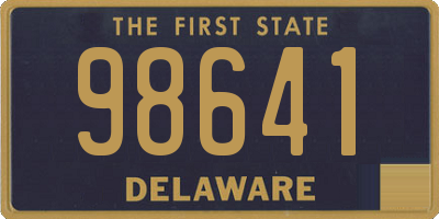 DE license plate 98641
