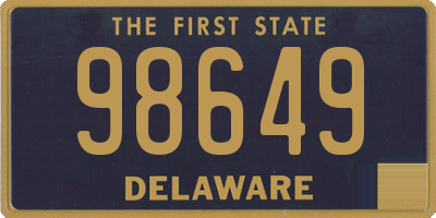 DE license plate 98649