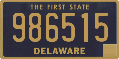 DE license plate 986515