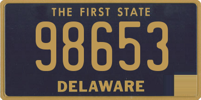 DE license plate 98653