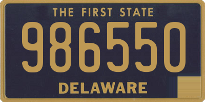 DE license plate 986550