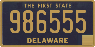 DE license plate 986555