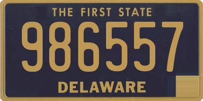 DE license plate 986557