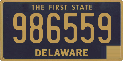 DE license plate 986559