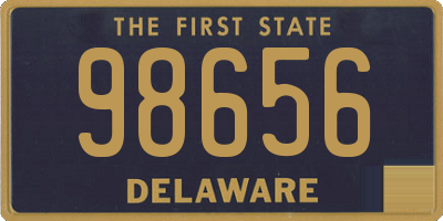 DE license plate 98656