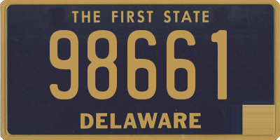 DE license plate 98661