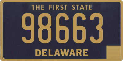 DE license plate 98663