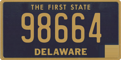DE license plate 98664