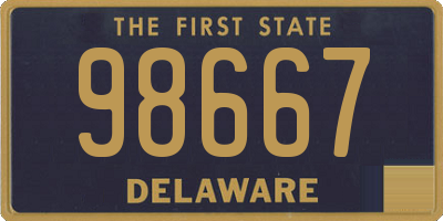 DE license plate 98667