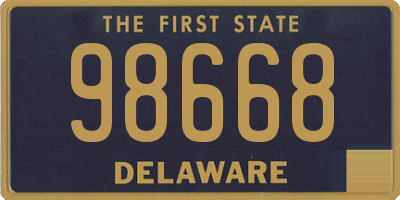 DE license plate 98668