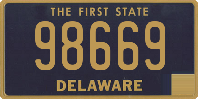 DE license plate 98669