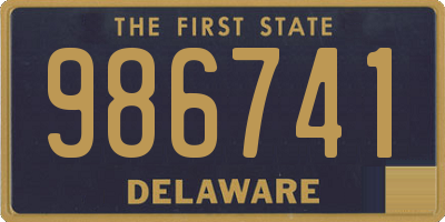 DE license plate 986741