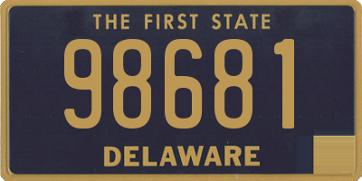 DE license plate 98681
