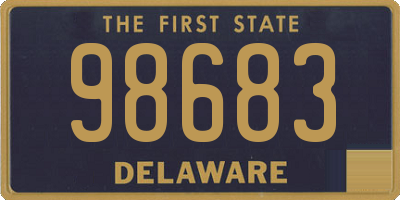 DE license plate 98683