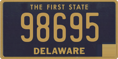 DE license plate 98695