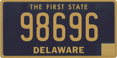 DE license plate 98696
