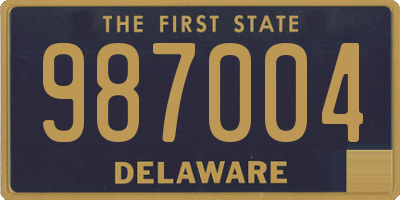 DE license plate 987004