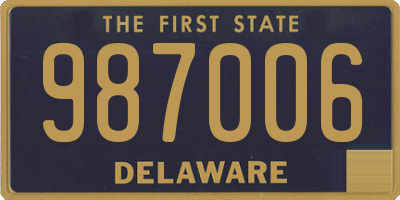 DE license plate 987006