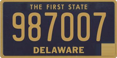 DE license plate 987007